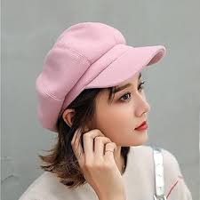 ZLSLZ Women's Retro Peaked Ivy Newsboy Paperboy Gatsby Cabbie Painter Cap  Hats (583PINK) at Amazon Women's Clothing store