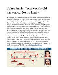 The nehru family starts with the mughal man named ghiyasuddin ghazi. Nehru Family Truth You Should Know About Nehru Family By Nehru Family Issuu