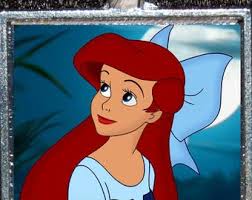 Ariel Kiss the Girl Little Mermaid Silver Disney Pendant Necklace Jewelry