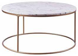 Ships free orders over $39. Modern Round Coffee Table Gold Finished Metal Base With Faux Marble Top Contemporary Coffee Tables By Efurnish Houzz