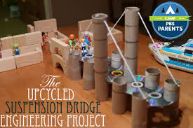 The Suspension Bridge Engineering Project Crafts For Kids Pbs Kids For Parents Activities For Kids Engineering Projects Science For Kids