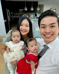 Our first Year-end Thanksgiving with the two blessings that God has given  to us this year, our twins who are now 4 months old today. Thank you God  for your love and