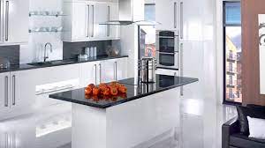 Transform outdated kitchen cabinets with beautiful glass door inserts. 17 White And Simple High Gloss Kitchen Designs Home Design Lover