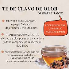 CLAVO DE OLOR (INFUSION,TE) 𝐁𝐄𝐍𝐄𝐅𝐈𝐂𝐈𝐎𝐒: 🔹️Alivio del dolor: Sus  propiedades analgésicas y antiinflamatorias ayudan a reducir dolores  musculares, articulares y dentales. 🔹️Mejora la digestión: Puede aliviar  problemas como gases ...