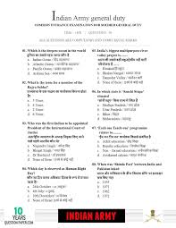 Indian Army Gd 2019 Question Paper This Or That Questions Question Paper Indian Army