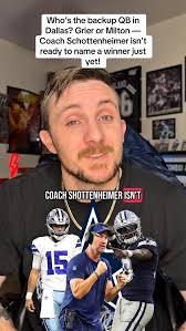 Dallas Cowboys HC Brian Schottenheimer says he’s in no rush to name the  backup QB between Will Grier and Joe Milton. Schottenheimer praised  Milton’s strong second half but says the team still needs ...