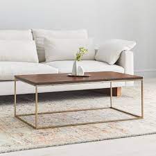 Safavieh gina dark oak/black wood veneer coffee table. Buy Online Streamline Coffee Table Wood Now West Elm Uae