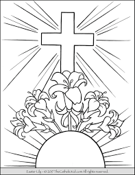 Here we learn how to draw and color lily step by. Easter Lily Coloring Page