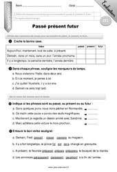 Nous allons voir la formation et la manière d'employer ces deux temps. Passe Present Futur Ce1 Cycle 2 Exercice Evaluation Revision Lecon
