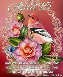 Fr2118 2020 13105 April15 2019 Jeremiah29v13 Kjv In 2020 Daily Bible Verse Jeremiah 29 13 Kjv