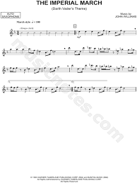 Music from the star wars trilogy: The Imperial March Alto Sax From Star Wars The Empire Strikes Back Sheet Music Alto Saxophone Solo In D Minor Download Print Sku Mn0103569
