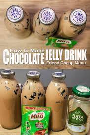 Milo Jelly In 2021 How To Make Chocolate Chocolate Drinks Chipped Beef