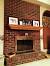 Farmhouse Red Brick Fireplace