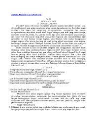 Pdf in word umwandeln ist eine webbasierte online & keine registrierung oder installation. Doc Makalah Microsoft Excel Ms Excel Nanda Yudi Pratama Academia Edu