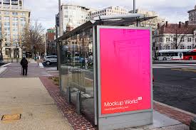 Download Free Lightbox Mockup Ad Bus Stop Mockup Mockup World Hq