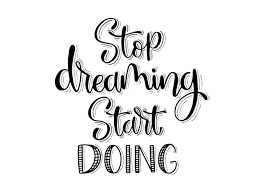 Download Stop Dreaming Start Doing Hand Lettering Graphic By Santy Kamal Creative Fabrica PSD Mockup Templates