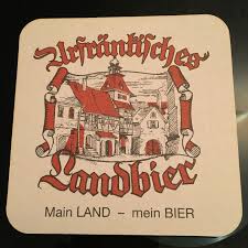 Urfrankisches Landbier Main Land Mein Bier Beer Coasters Vintage Beer Bier