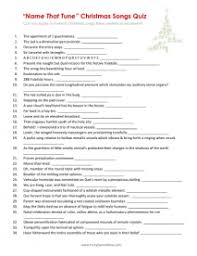 Name That Tune Christmas Songs Quiz Printable Christmas Games Christmas Games Christmas Quiz Christmas Trivia