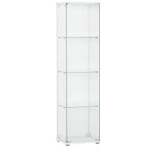 Vision 3 Shelf Glass Display Cabinet Fantastic Furniture 128 L36 X D46 X H162 Display Cabinet Glass Cabinets Display Fantastic Furniture