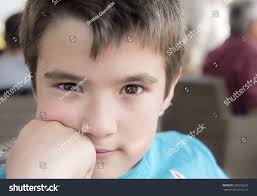 Child Brown Wide Open Eyesbrown Hair Stock Photo 505756522