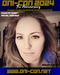 We are giddy to announce that Rachel Robinson will be here for Oni-Con  2024! Some of Rachel's voice many roles like Oerba Yun Fang in Final  Fantasy XIII, Brulee Charlotte in One