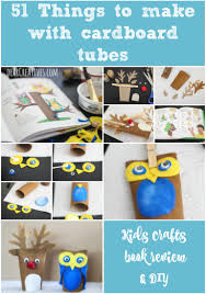 Protect those books with something more fun than an old paper bag! Kids Book Review 51 Things To Do With Cardboard Tubes