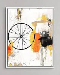 Grand Tour Giclee White Frame Abstract Art Inspiration Small Canvas Art Abstract Art Painting