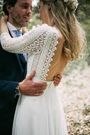A Bohemian Backless Gown For A Woodland Wedding In Spain Love My Dress Uk Wedding Blog Wedding Directory Boho Wedding Dress Bridal Dresses Bohemian Wedding Dresses