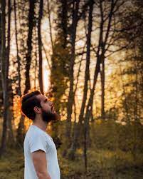 Omer Kansu Yigit Outdoor Portrait Photography Forest Photoshoot Man Photography
