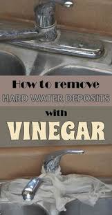 How To Remove Hard Water Deposits With Vinegar Video Hard Water Cleaning Hacks House Cleaning Tips
