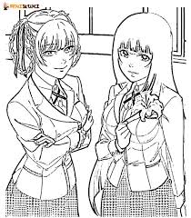 A few boxes of crayons and a variety of coloring and activity pages can help keep kids from getting restless while thanksgiving dinner is cooking. Kakegurui Coloring Pages Best Coloring Pages Aniyuki Com