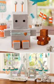 Robot Baby Shower For Pottery Barn Kids Free Printables Robot Baby Showers Baby Shower Baby Shower Centerpieces