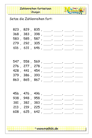 Test №3 «unsere feste » 8 klasse 1 variante. Zahlenreihen Uben Bis 1000 I Klasse 3 Mathiki De Zahlenreihen Matheaufgaben Mathematikunterricht