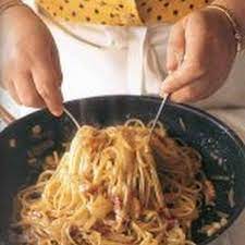 Lydia S Spaghetti Carbonara Recipe Recipe Lidia S Recipes Recipes Italian Recipes