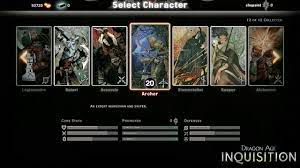 It simply unlocks the new classes for you, instead of forcing you to . Dragon Age Inquisition Multiplayer Dragon Age Wiki Fandom