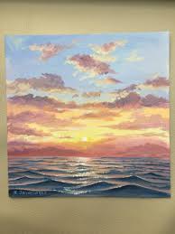 You can even outline the highlights. Calm Water Painting By Nina Jayasinghe Saatchi Art
