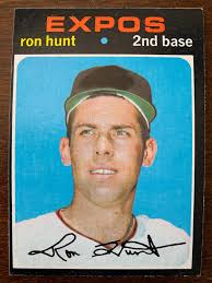 1971 Topps Baseball Card Ron HUNT 578 Montreal Expos EX to NRMT