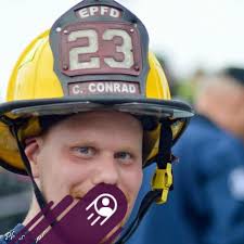 Officer Jason Skiles and Rohrerstown Fire Chief Billy Nonnemacher recently  presented Reece Wilfong with an award for his quick thinking and skillful  use of a fire extinguisher to control and prevent an