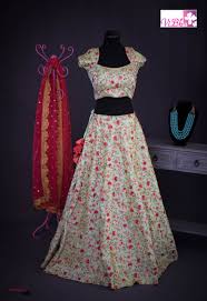 Viburnum Coralsky Spring2018 Floral Rawsilk Lehenga Exclusive Designerwear Springcouture Product Code Vbcs 2007 For Purch Fashion Raw Silk Lehenga