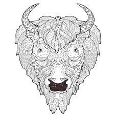 Coloring pages for adults bison buffalo bull adult coloring. Pin On Coloring Pages