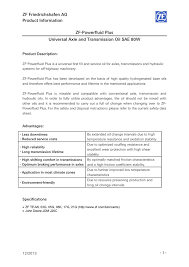 zf powerfluid plus englisch manualzz com