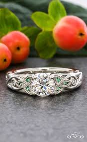 Celtic Trinity Knot Engagement Ring Greenlakejewelry Celtic Wedding Rings Celtic Engagement Rings Vintage Engagement Rings