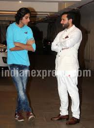 Saif Ali Khan With Son Ibrahim Mens Kurta Designs Saif Ali Khan Kurta Groom Dress Men