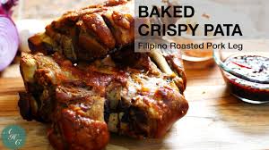 Baked Crispy Pata Non Deep Fried Filipino Style Roasted Pork Leg In 2020 Crispy Pata Pork Leg Pork Roast