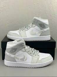 Nike Air Jordan 1 Mid Grey Camo Dc9035 100 Sizes 10 10 5 Mens Brand New Air Jordans Retro Air Jordans Nike Air Jordan Retro