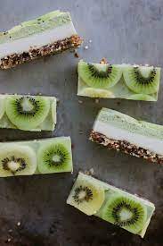 Almost Raw Kiwifruit Ginger Cheesecake Raw Vegan Desserts Raw Desserts Food