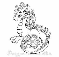 Realistic baby dragon coloring pages for teens cute adorable adults. Inktober Curly Dragon Coloring Page Baby Dragon Art Easy Dragon Drawings