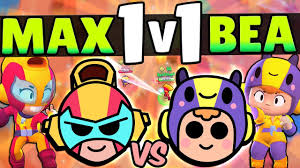 Отличное начало года, сгорело с карты крысиные бега. New Brawler Max Bea 1v1 In Showdown With Rey New Update Brawler Youtube