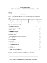 Laporan kitar semula majlis perbandaran manjung. Borang Penilaian Majlis