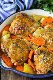 Braised Chicken With Carrots And Potatoes Dinner At The Zoo
